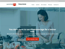 Tablet Screenshot of guaranteedrateinsurance.com